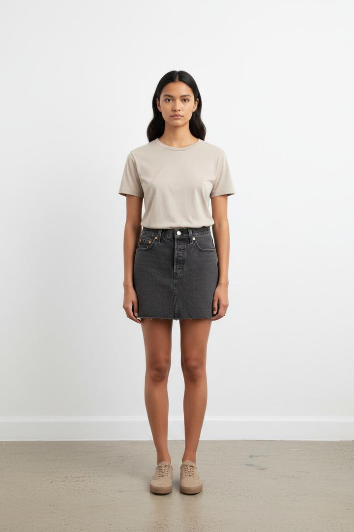 Jupe en jean gris - Taille XXS/32