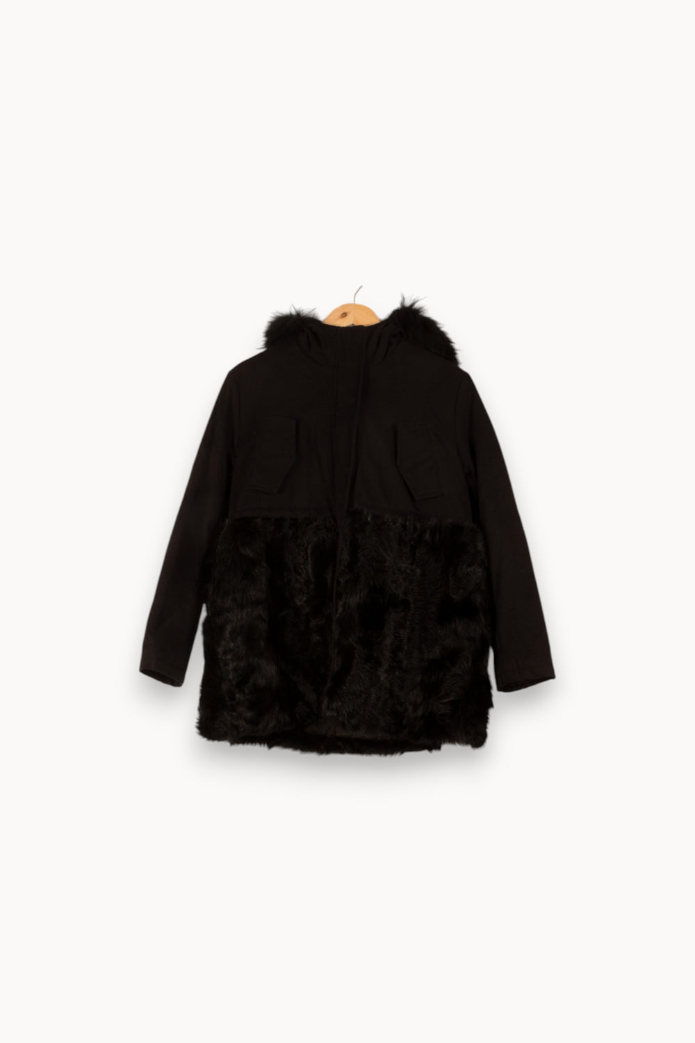 Manteau Long Noir - Taille S/36 de la marque Maje | PARAD48346 - Vendu par Paradigme - Image 2