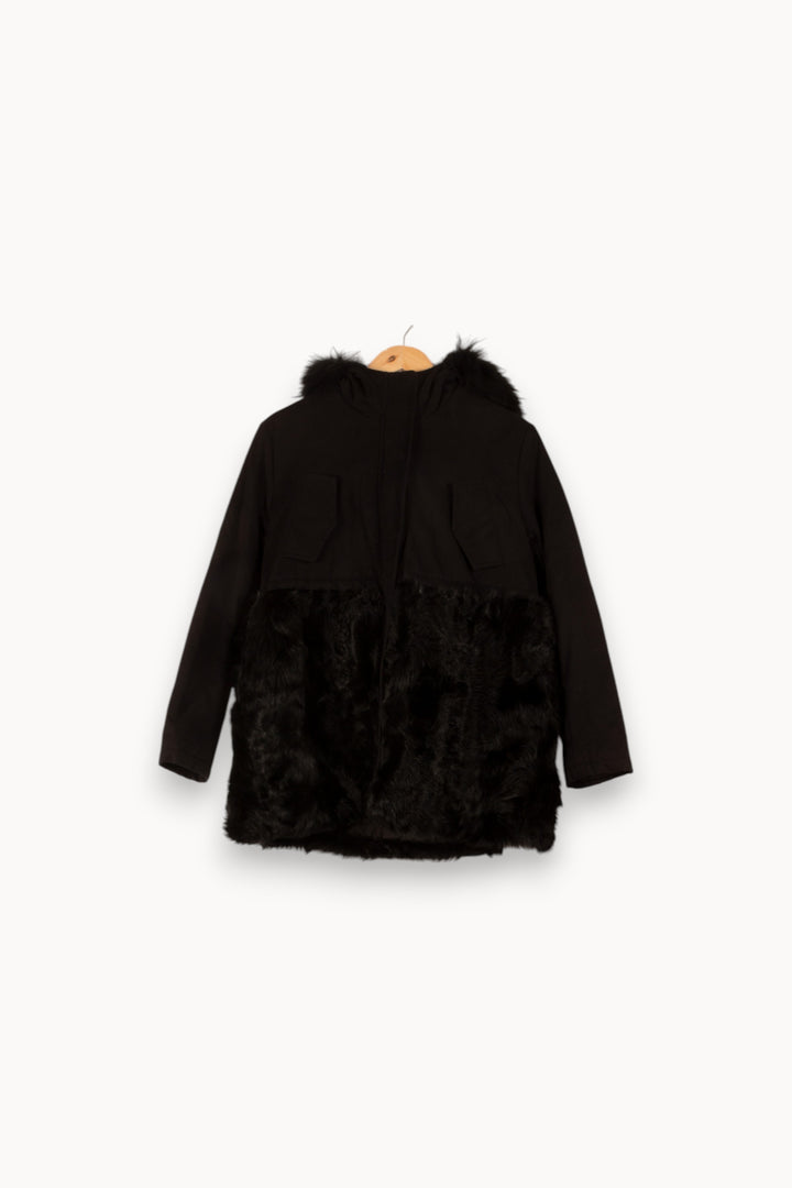 Manteau Long Noir - Taille S/36 de la marque Maje | PARAD48346 - Vendu par Paradigme - Image 2