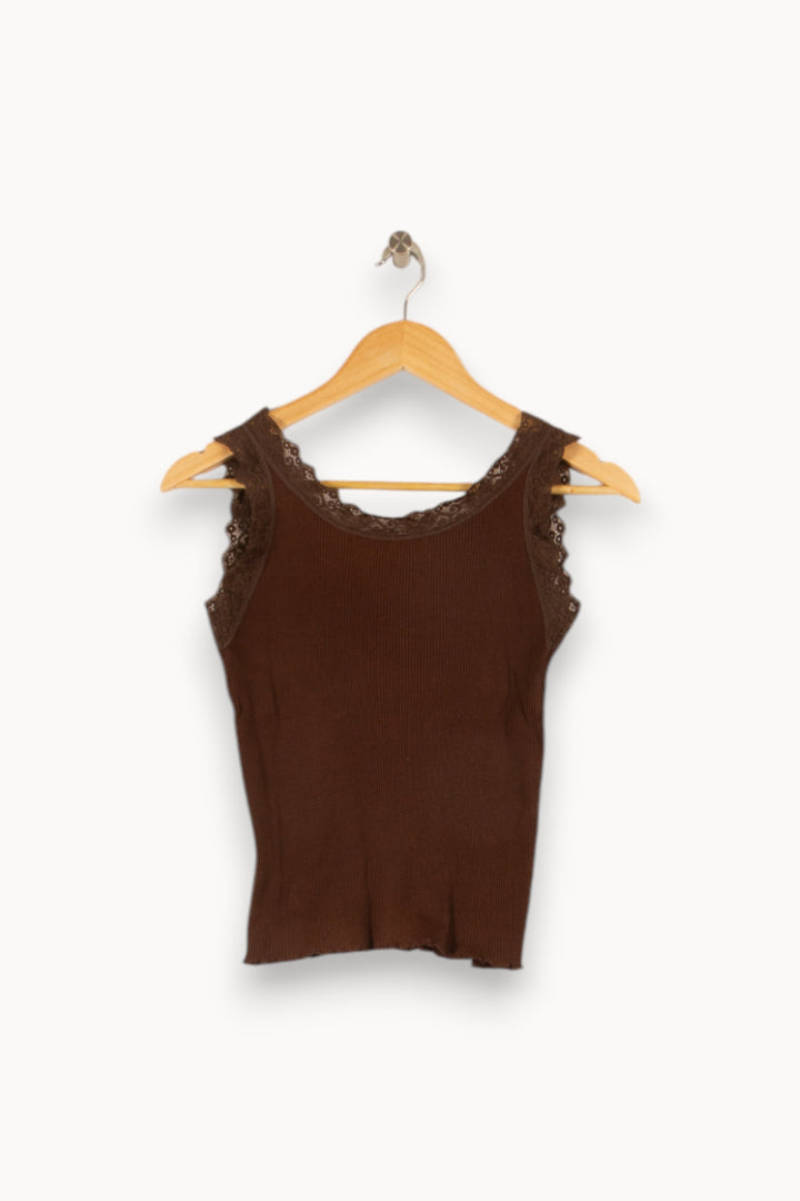 Top & Débardeur Marron - Taille M/38 de la marque Caroll | PARAD48360 - Vendu par Paradigme - Image 4
