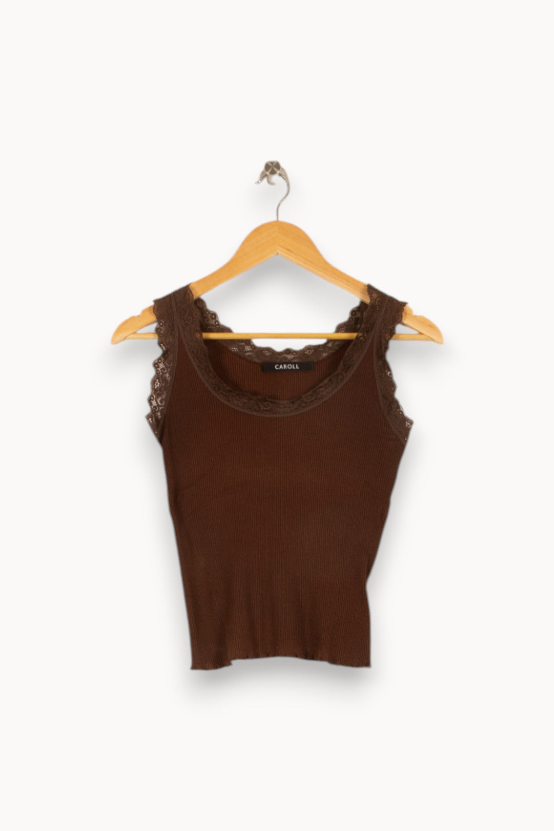 Top & Débardeur Marron - Taille M/38 de la marque Caroll | PARAD48360 - Vendu par Paradigme - Image 2