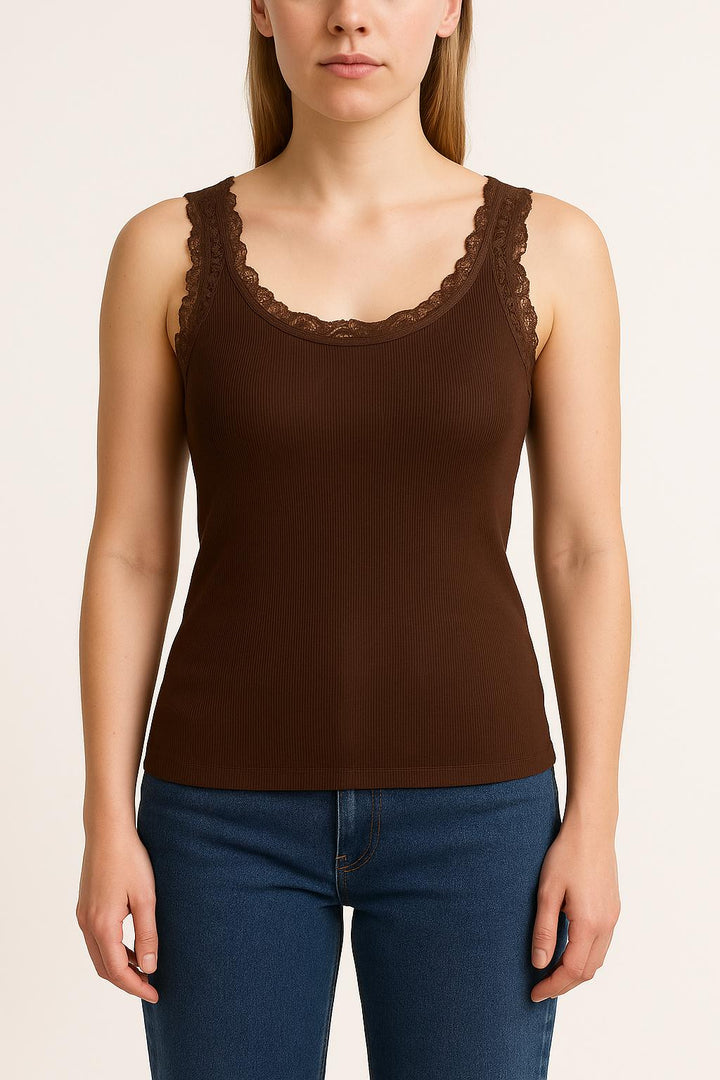 Top & Débardeur Marron - Taille M/38 de la marque Caroll | PARAD48360 - Vendu par Paradigme - Image 1