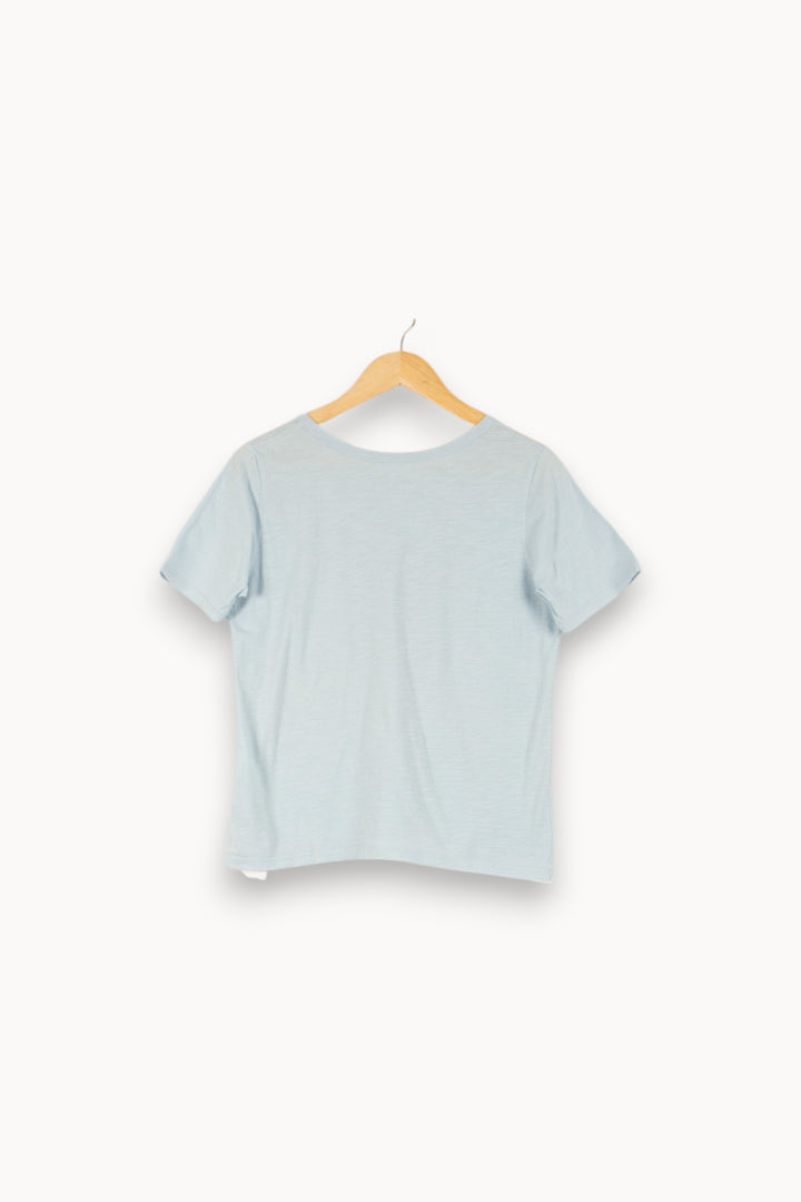Tee-shirt Bleu - Taille S/36 de la marque Maison 123 | PARAD48377 - Vendu par Paradigme - Image 4