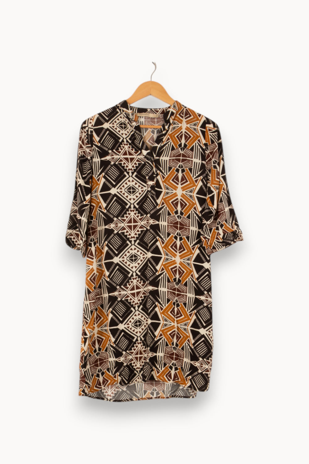 Robe Noire et Marron - Taille M/38 de la marque La Fée Maraboutée | PARAD48396 - Vendu par Paradigme - Image 2