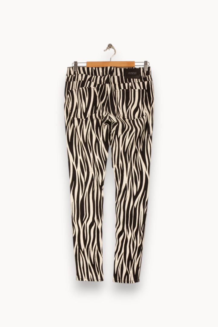 Pantalon Noir et Blanc - Taille M/38 de la marque Claudie Pierlot | PARAD48402 - Vendu par Paradigme - Image 4