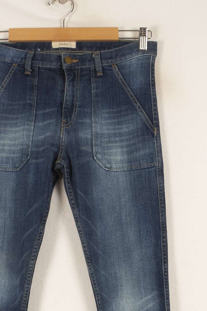 Jean Bleu - Taille XS/34 de la marque ba&sh | PARAD48407 - Vendu par Paradigme - Image 3