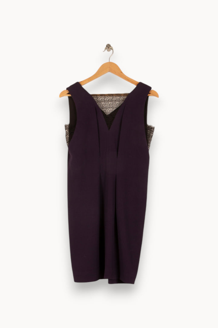 Robe Droite Violette - Taille XS/34 de la marque The Kooples | PARAD48418 - Vendu par Paradigme - Image 4