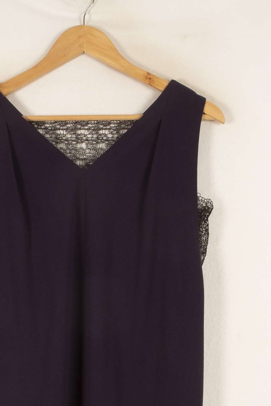 Robe Droite Violette - Taille XS/34 de la marque The Kooples | PARAD48418 - Vendu par Paradigme - Image 3