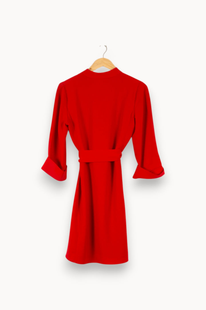 Robe Portefeuille Rouge - Taille M/38 de la marque Claudie Pierlot | PARAD48419 - Vendu par Paradigme - Image 4