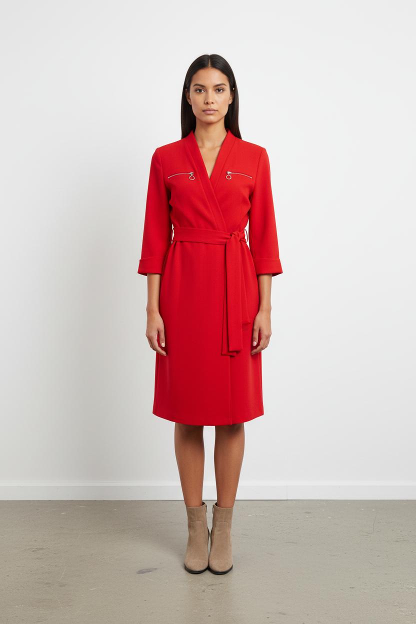 Robe Portefeuille Rouge - Taille M/38