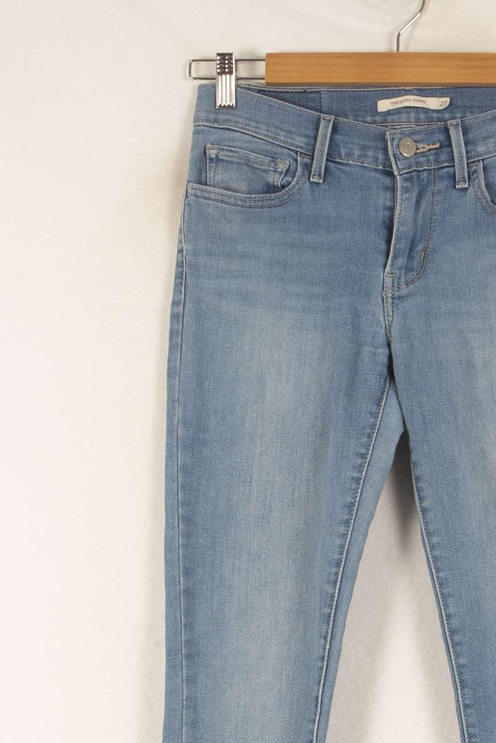 Jean Skinny Bleu - Taille S/36 de la marque Levi's | PARAD48420 - Vendu par Paradigme - Image 3