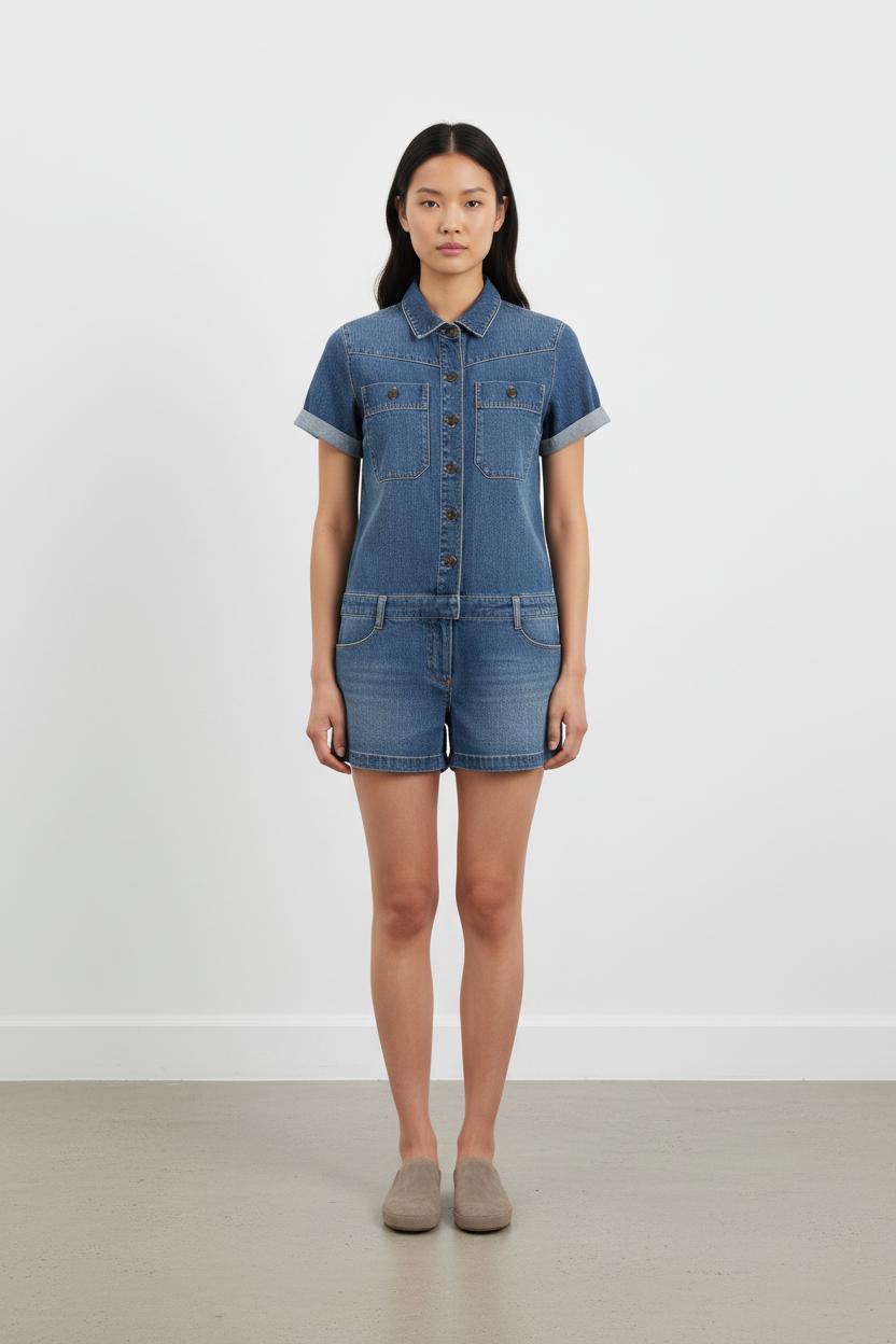 Combishort Bleu - Taille S/36