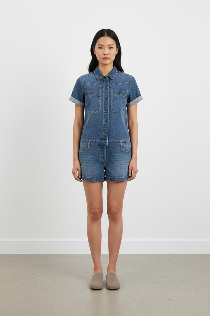 Combishort Bleu - Taille S/36