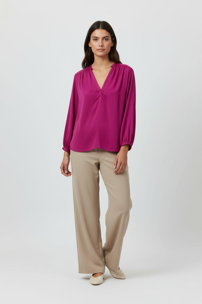 Blouse rose foncé - Taille S/36 de la marque Maje | PARAD48424 - Vendu par Paradigme - Image 1