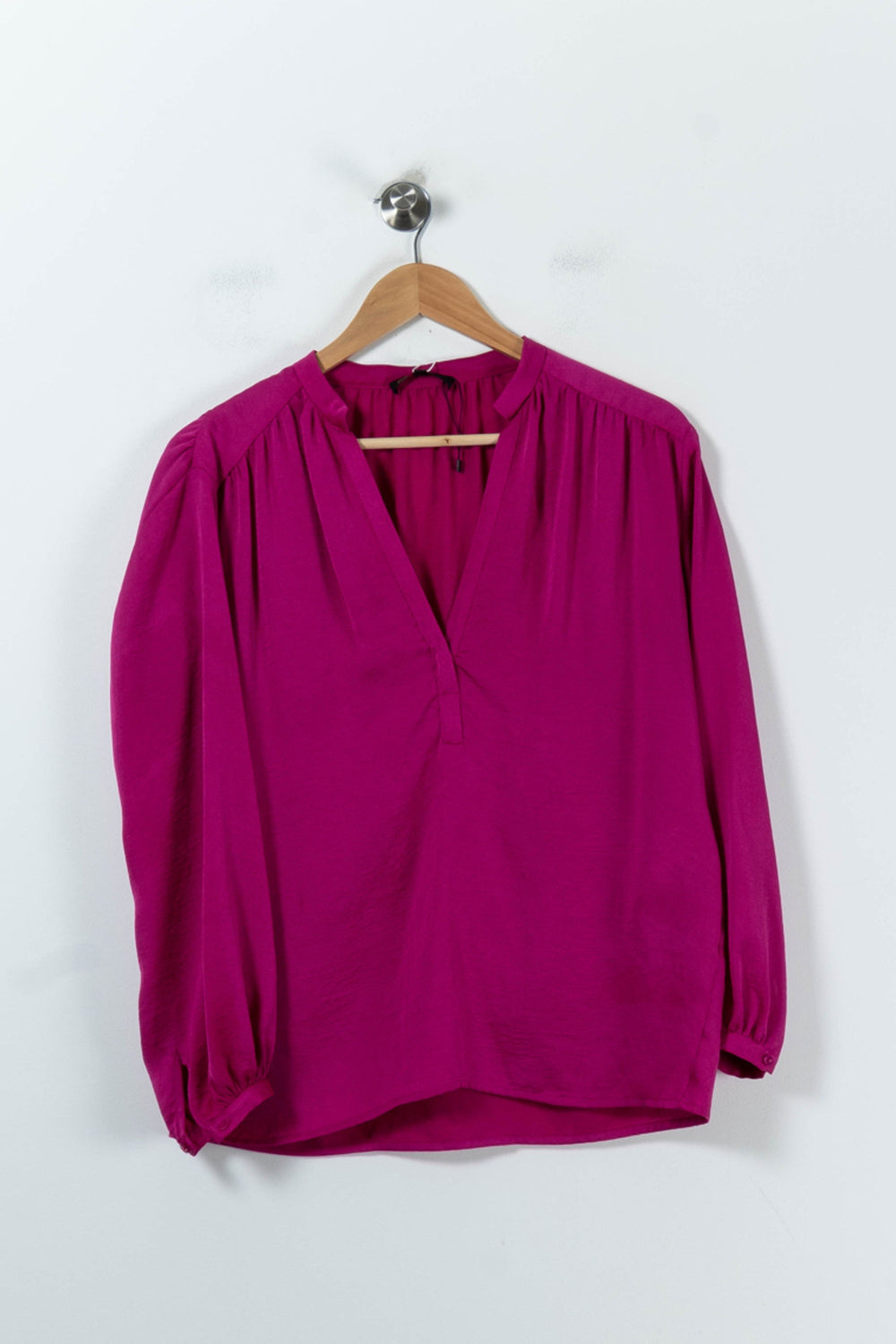 Blouse rose foncé - Taille S/36 de la marque Maje | PARAD48424 - Vendu par Paradigme - Image 2