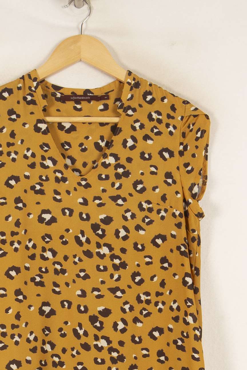 Robe Courte & Midi Jaune - Taille S/36 de la marque La Fée Maraboutée | PARAD48428 - Vendu par Paradigme - Image 3