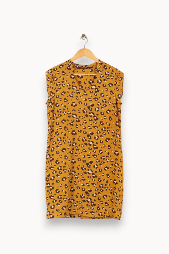 Robe Courte & Midi Jaune - Taille S/36 de la marque La Fée Maraboutée | PARAD48428 - Vendu par Paradigme - Image 2