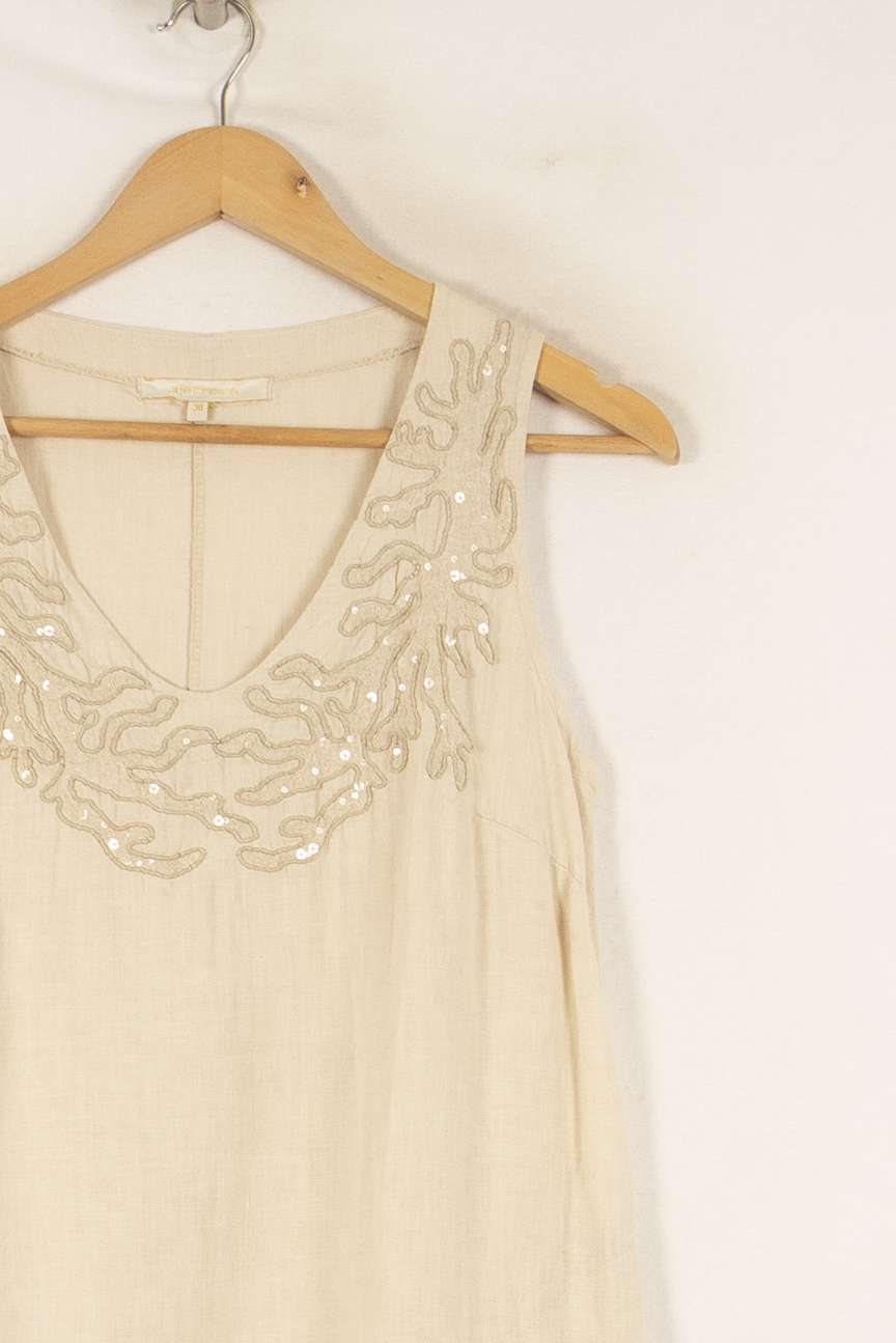 Robe Courte & Midi Beige - Taille S/36 de la marque La Fée Maraboutée | PARAD48433 - Vendu par Paradigme - Image 3