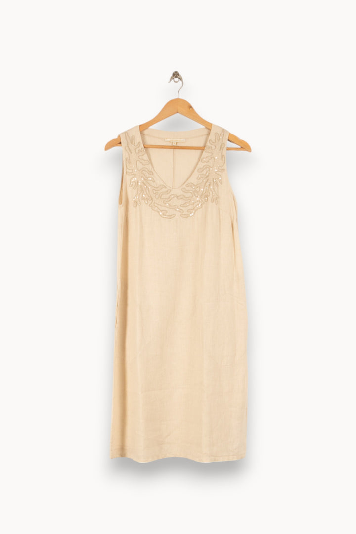 Robe Courte & Midi Beige - Taille S/36 de la marque La Fée Maraboutée | PARAD48433 - Vendu par Paradigme - Image 2