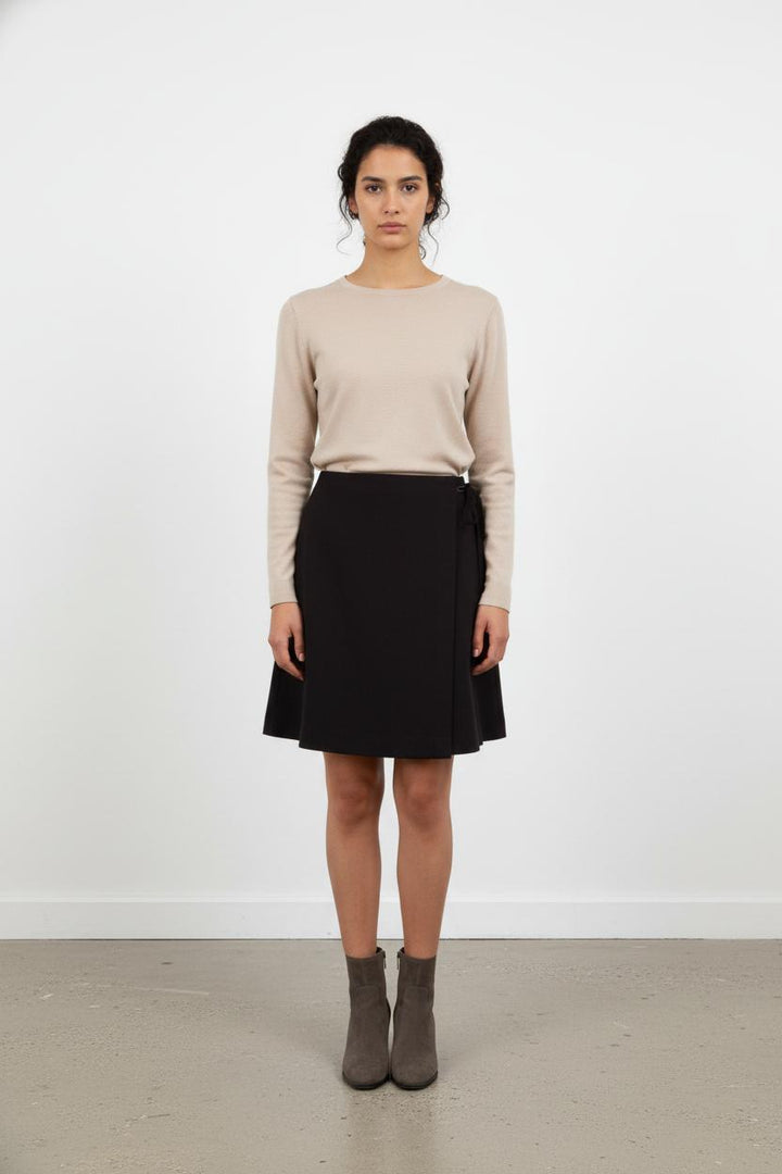 Jupe Portefeuille Noire - Taille S/36