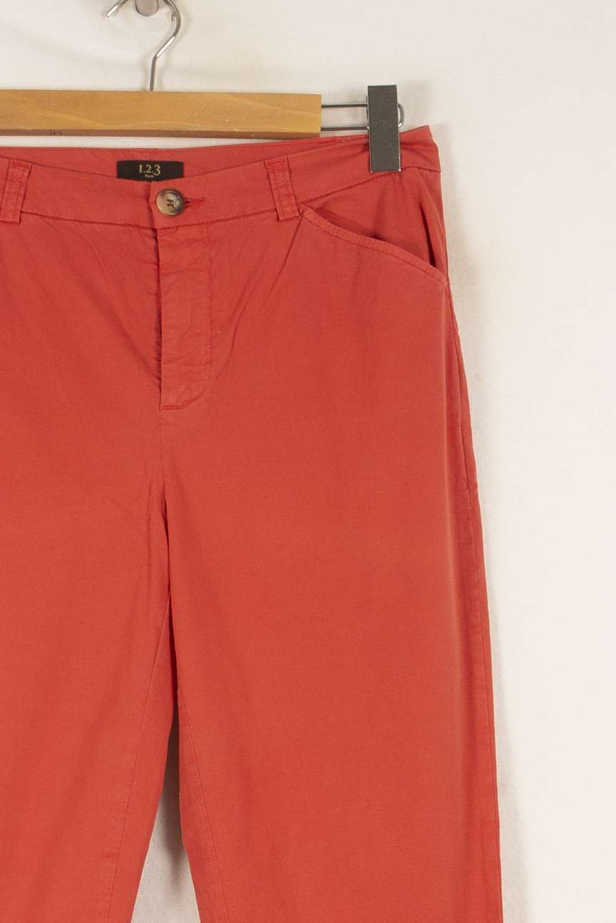 Pantalon Droit Rose - Taille L/40 de la marque Maison 123 | PARAD48449 - Vendu par Paradigme - Image 3