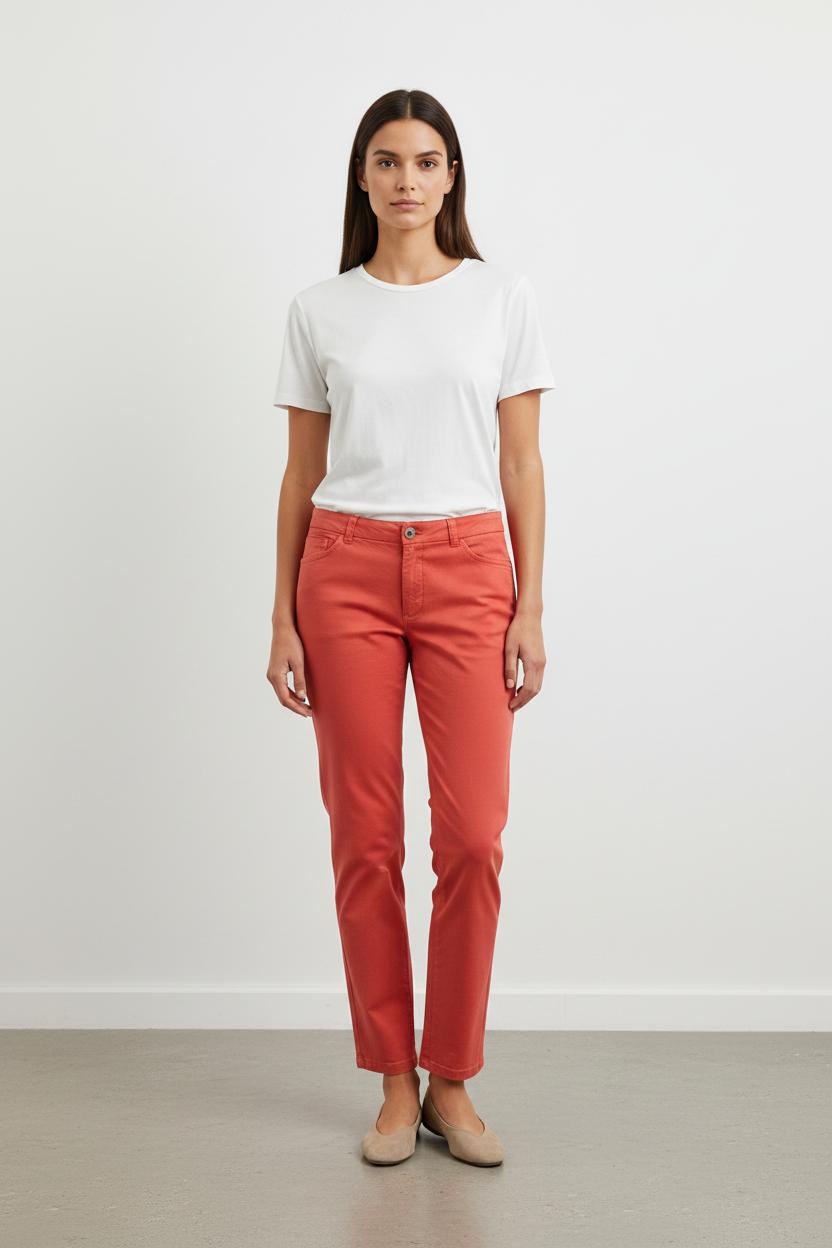 Pantalon Droit Rose - Taille L/40