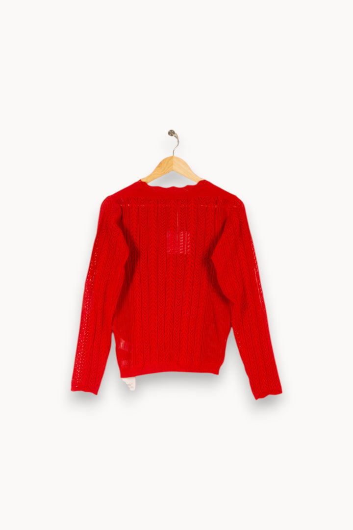 Pull Rouge - Taille S/36 de la marque Imprevu | PARAD48454 - Vendu par Paradigme - Image 4