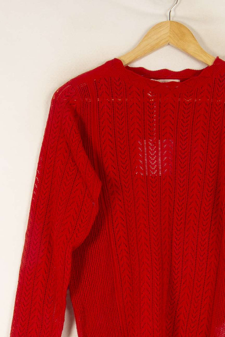 Pull Rouge - Taille S/36 de la marque Imprevu | PARAD48454 - Vendu par Paradigme - Image 3