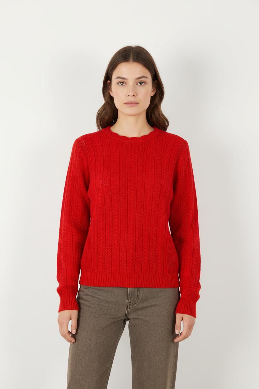 Pull Rouge - Taille S/36