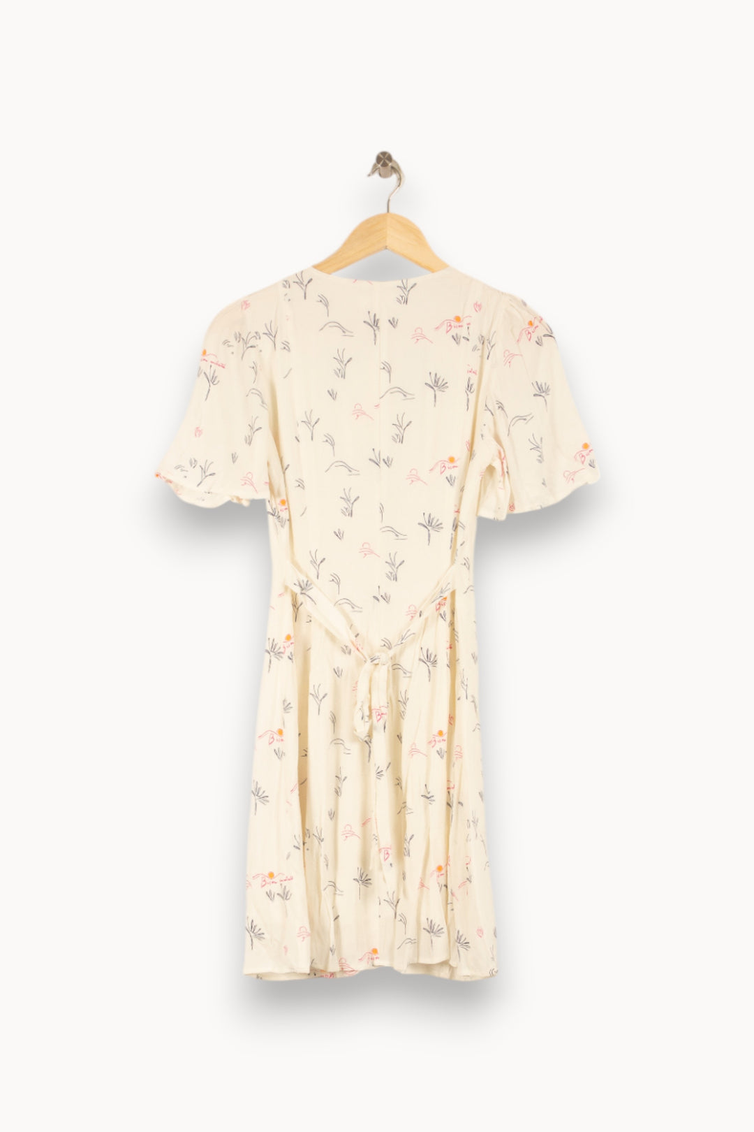 Robe Fleurie Blanche - Taille XS/34 de la marque Des petits hauts | PARAD48456 - Vendu par Paradigme - Image 4