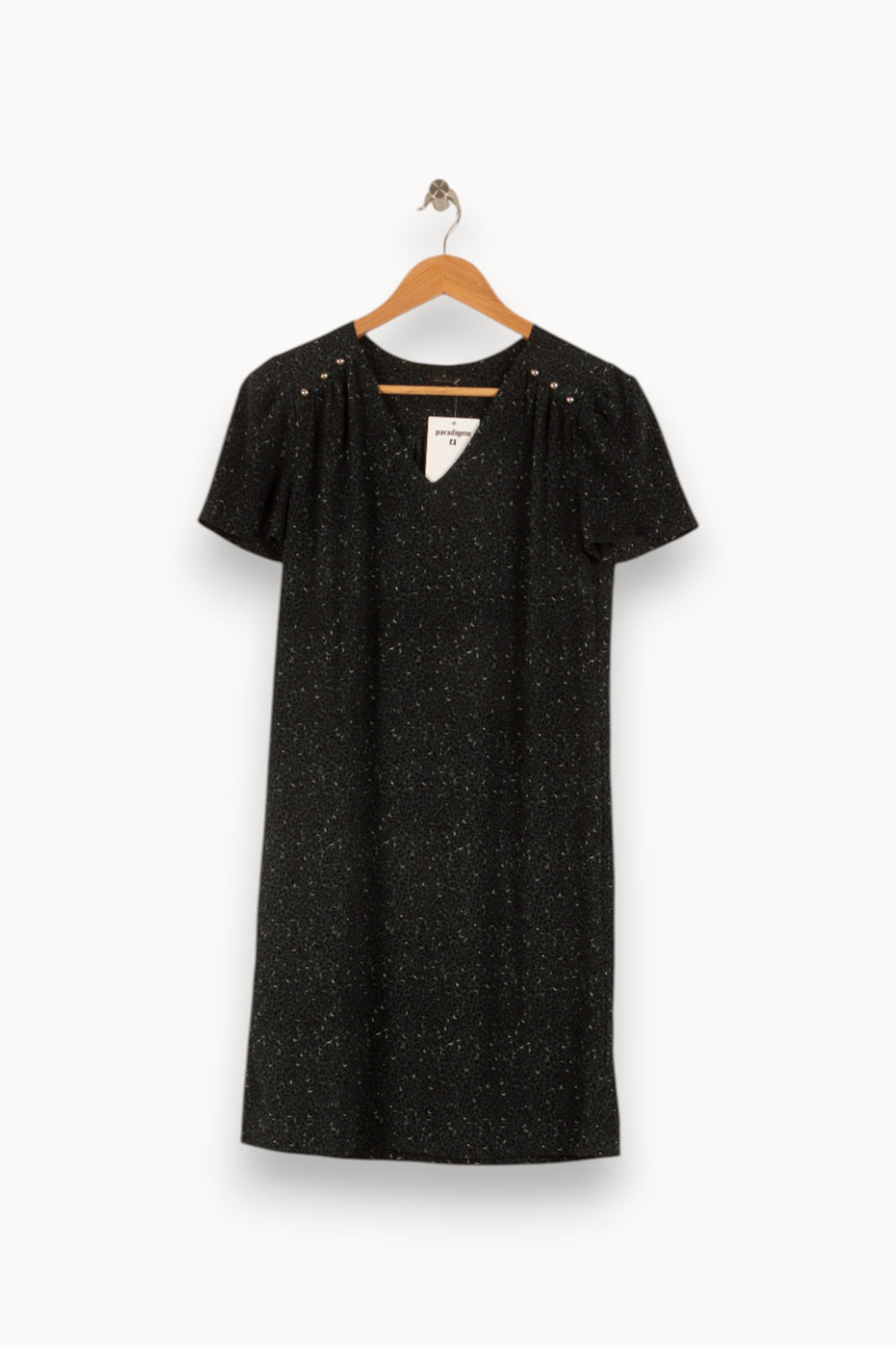 Robe Courte Noire - Taille XS/34 de la marque IKKS | PARAD48463 - Vendu par Paradigme - Image 2