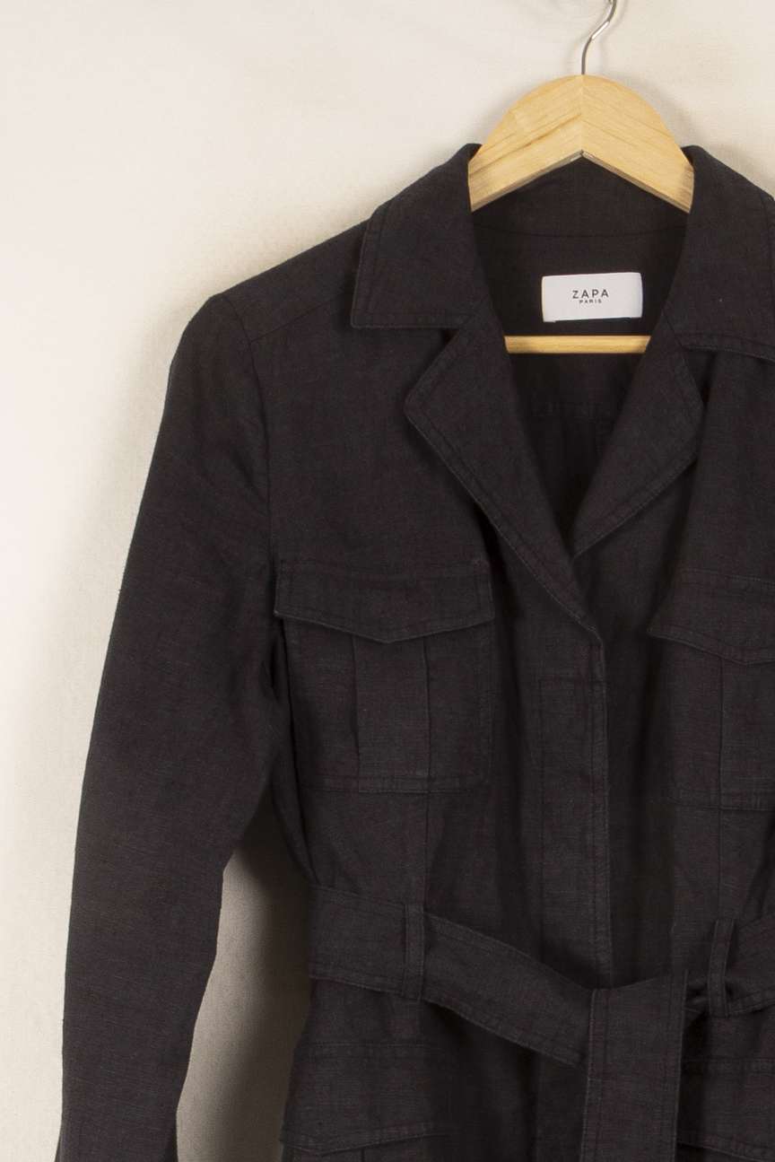 Veste Noire - Taille L/40 de la marque ZAPA | PARAD48471 - Vendu par Paradigme - Image 3