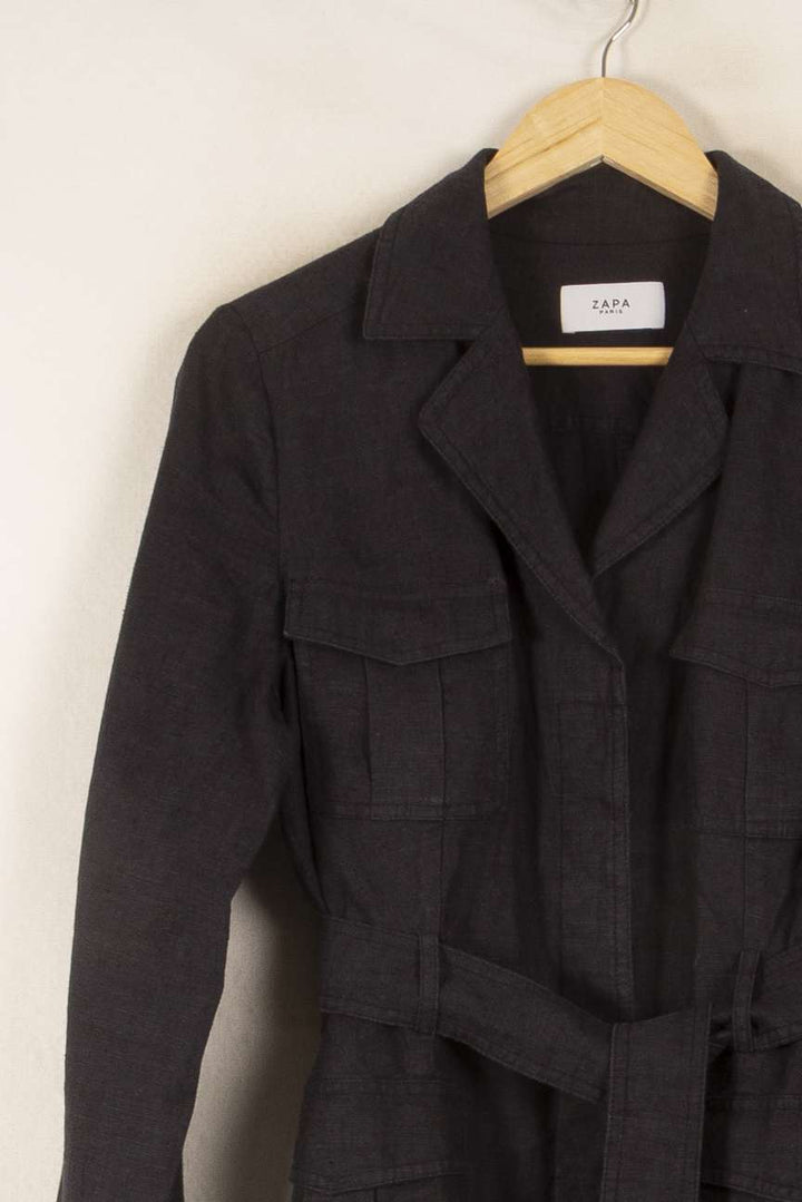 Veste Noire - Taille L/40 de la marque ZAPA | PARAD48471 - Vendu par Paradigme - Image 3