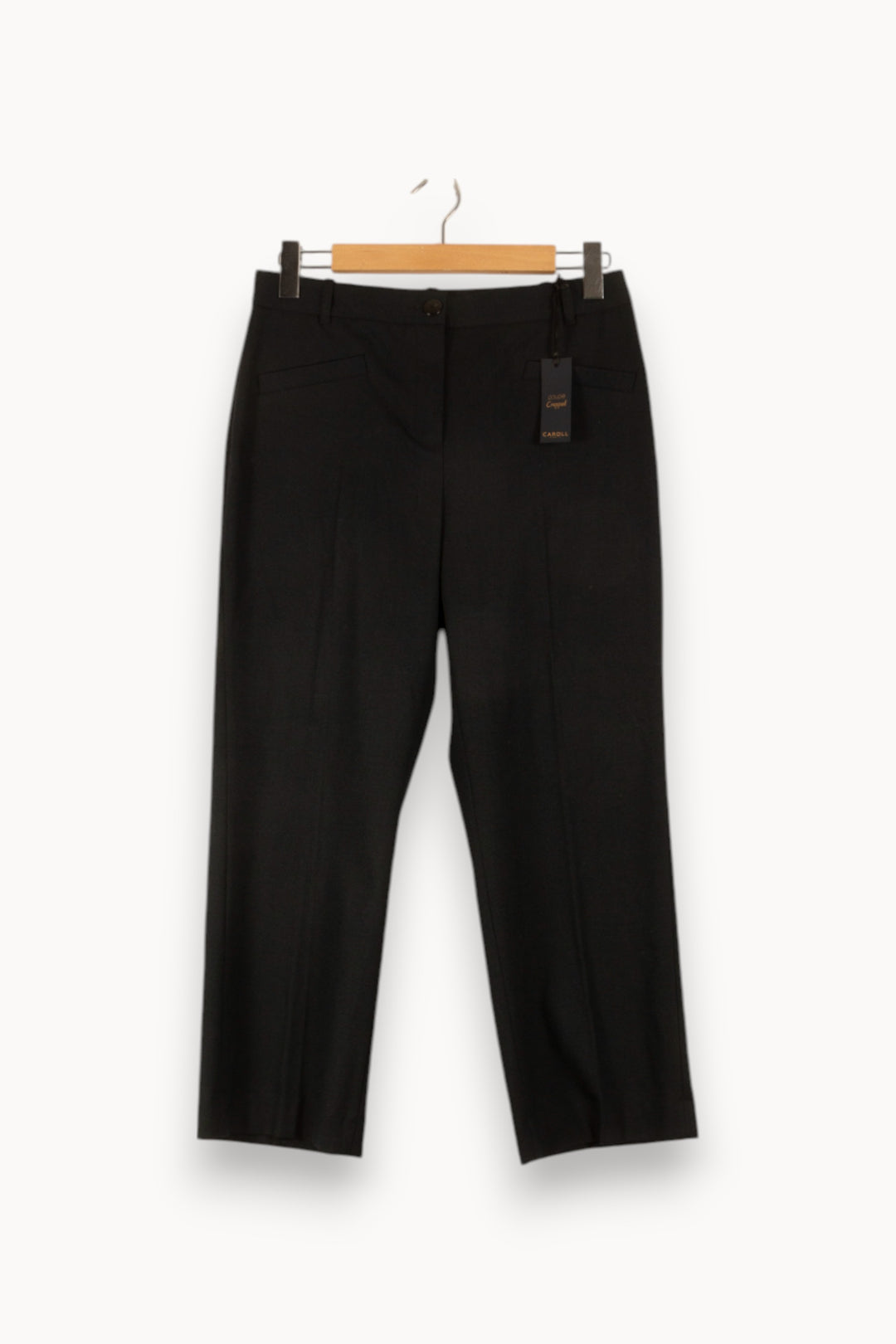 Pantalon Noir - Taille L/40 de la marque Caroll | PARAD48476 - Vendu par Paradigme - Image 2