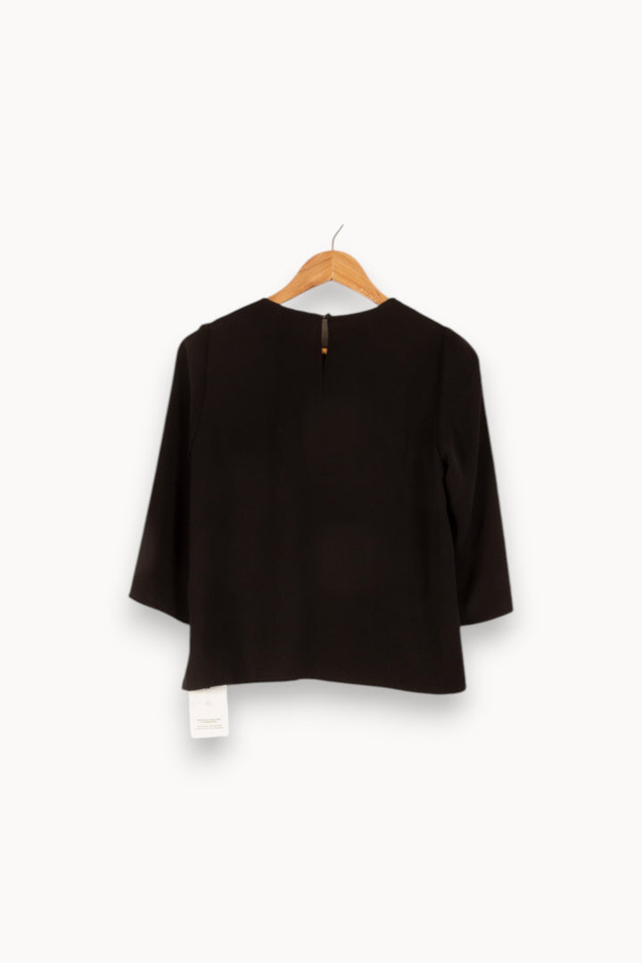 Blouse Noire - Taille S/36 de la marque Claudie Pierlot | PARAD48483 - Vendu par Paradigme - Image 4