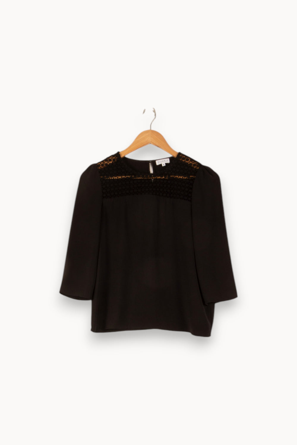 Blouse Noire - Taille S/36 de la marque Claudie Pierlot | PARAD48483 - Vendu par Paradigme - Image 2
