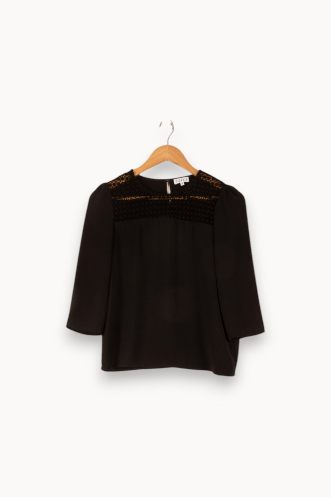 Blouse Noire - Taille S/36 de la marque Claudie Pierlot | PARAD48483 - Vendu par Paradigme - Image 2