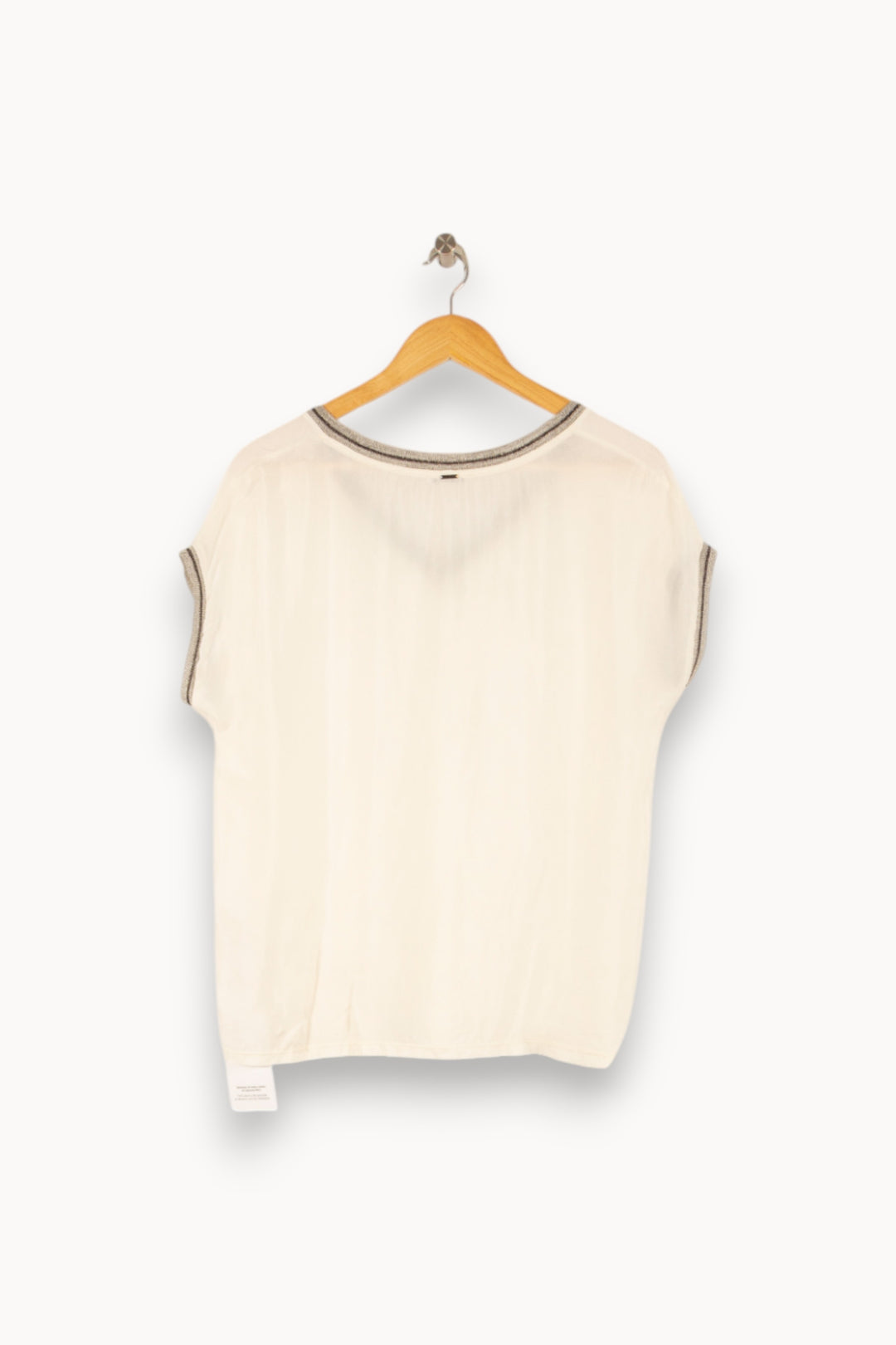 Tee-shirt Blanc - Taille S/36 de la marque IKKS | PARAD48487 - Vendu par Paradigme - Image 4