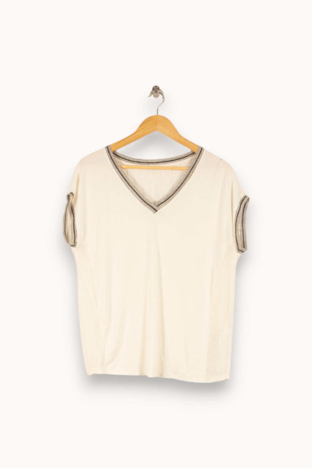 Tee-shirt Blanc - Taille S/36 de la marque IKKS | PARAD48487 - Vendu par Paradigme - Image 2
