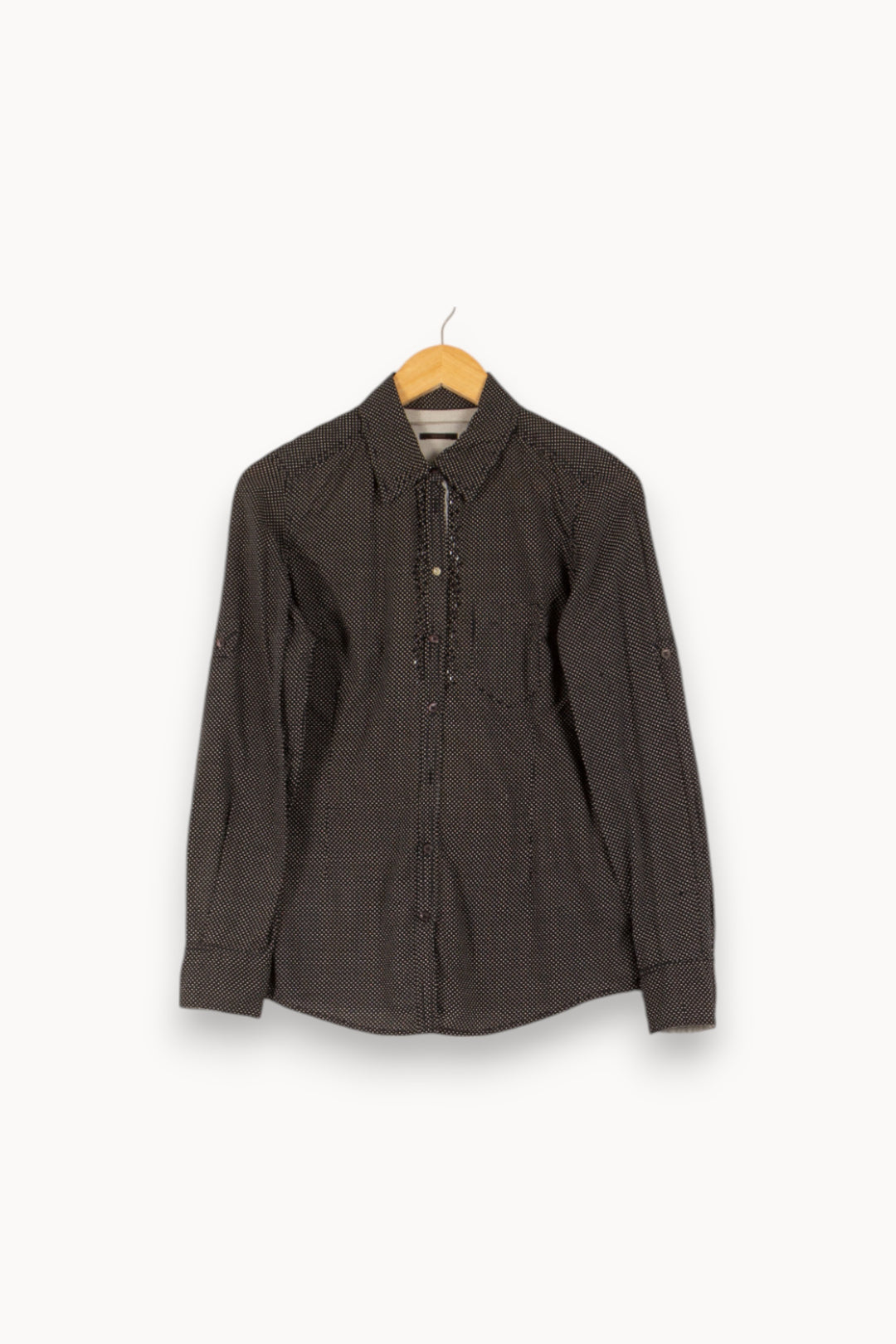 Chemise Noire - Taille M/38 de la marque IKKS | PARAD48491 - Vendu par Paradigme - Image 2