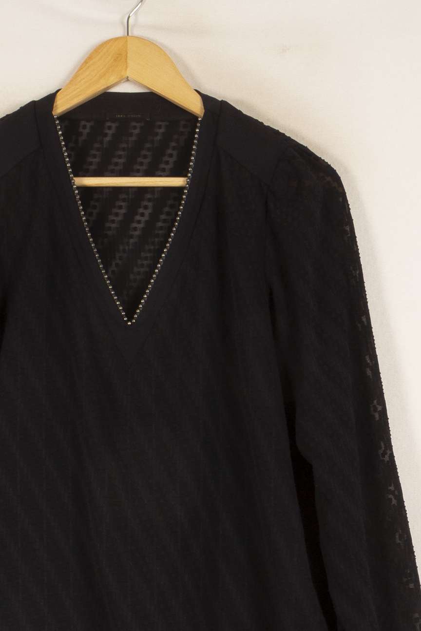 Blouse Noire - Taille L/40 de la marque IKKS | PARAD48492 - Vendu par Paradigme - Image 3