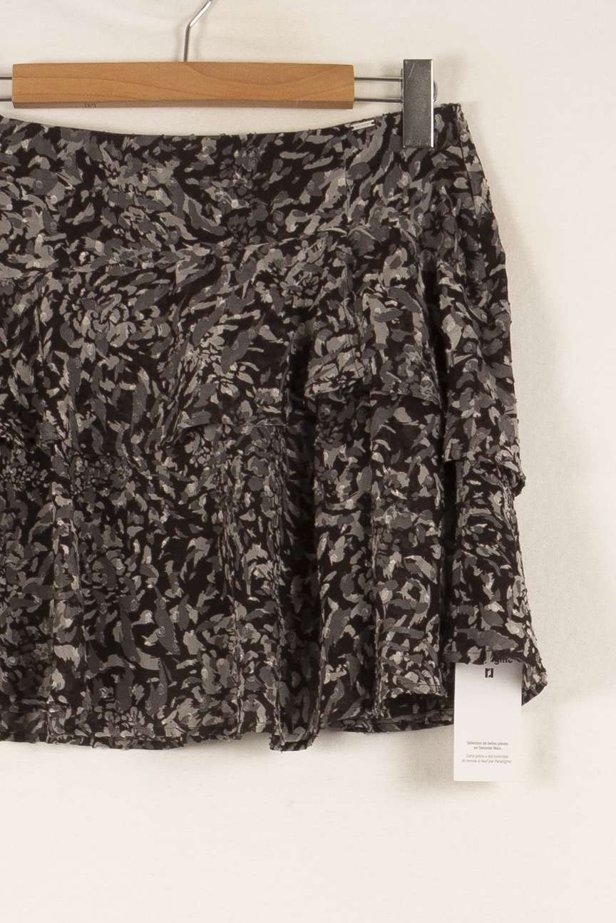 Jupe Volantée Grise - Taille L/40 de la marque IKKS | PARAD48493 - Vendu par Paradigme - Image 3