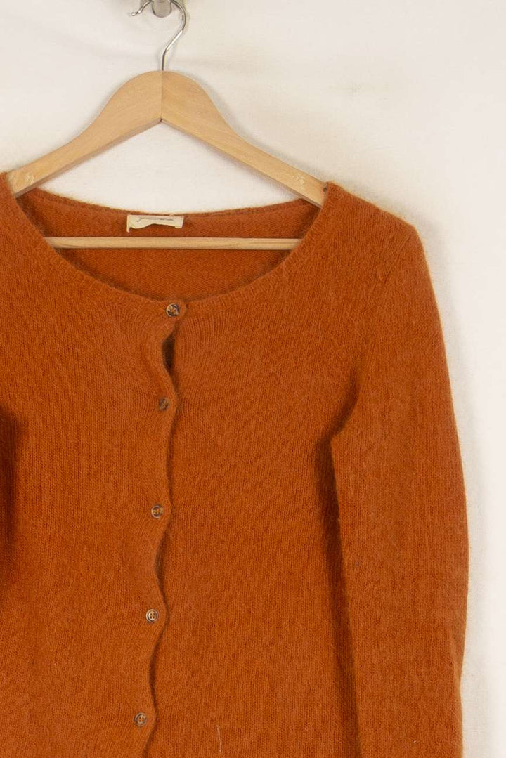 Cardigan Orange - Taille S/36 de la marque American Vintage | PARAD48505 - Vendu par Paradigme - Image 3