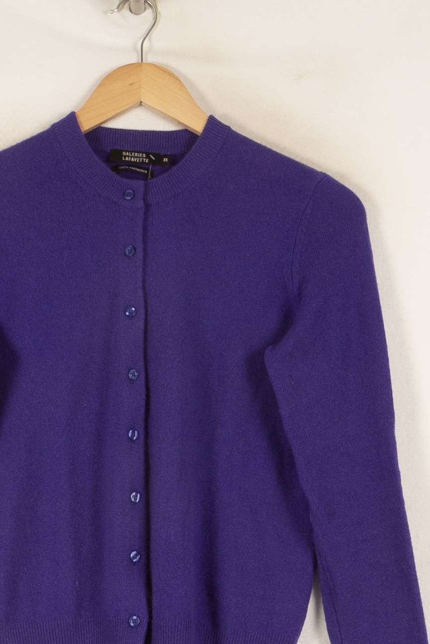 Cardigan Violet - Taille XS/34 de la marque Galeries Lafayette | PARAD48506 - Vendu par Paradigme - Image 3