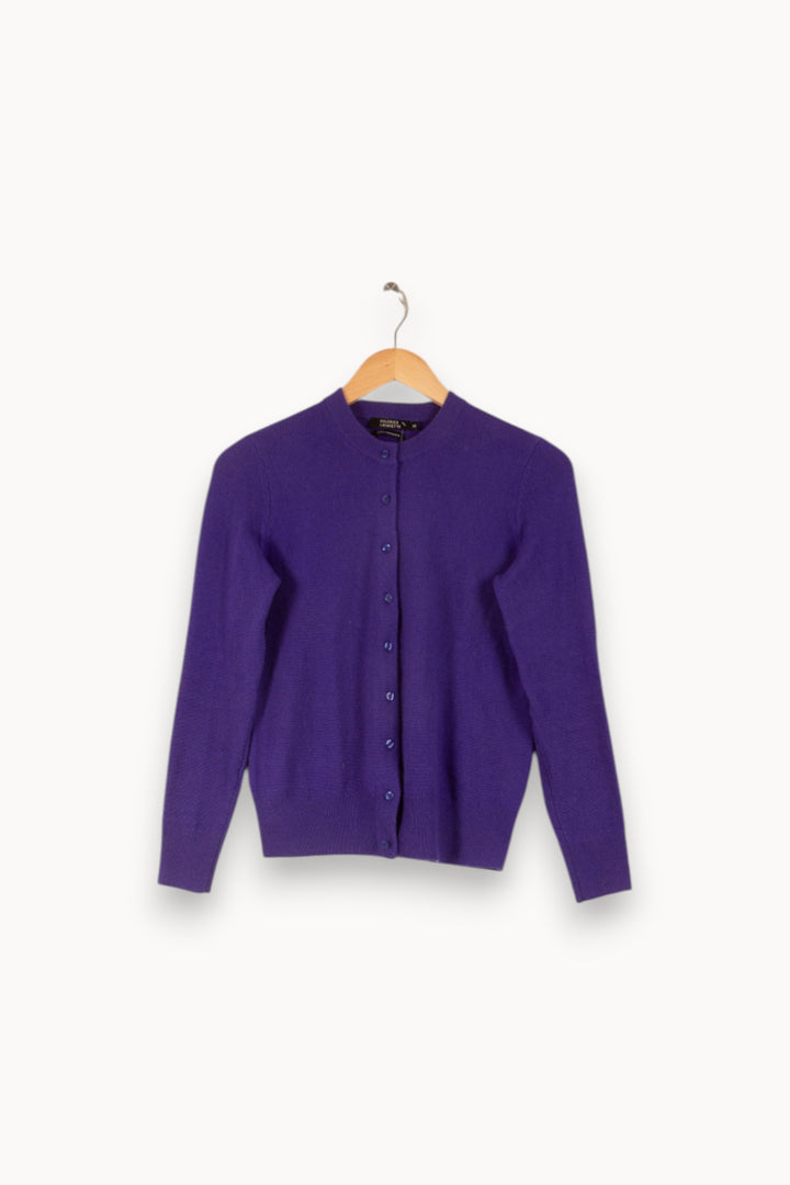 Cardigan Violet - Taille XS/34 de la marque Galeries Lafayette | PARAD48506 - Vendu par Paradigme - Image 2