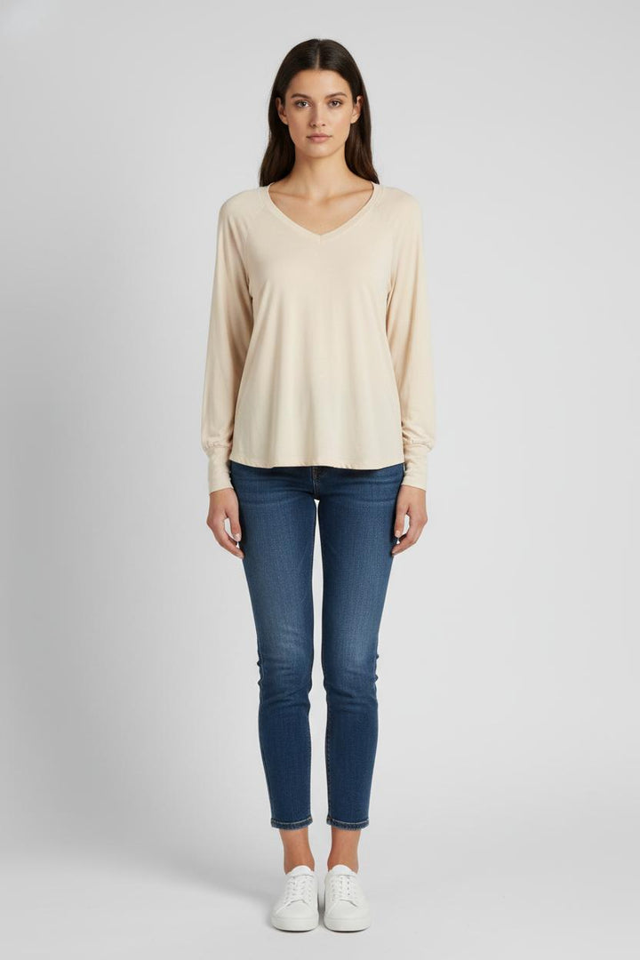 Blouse Beige - Taille XS/34