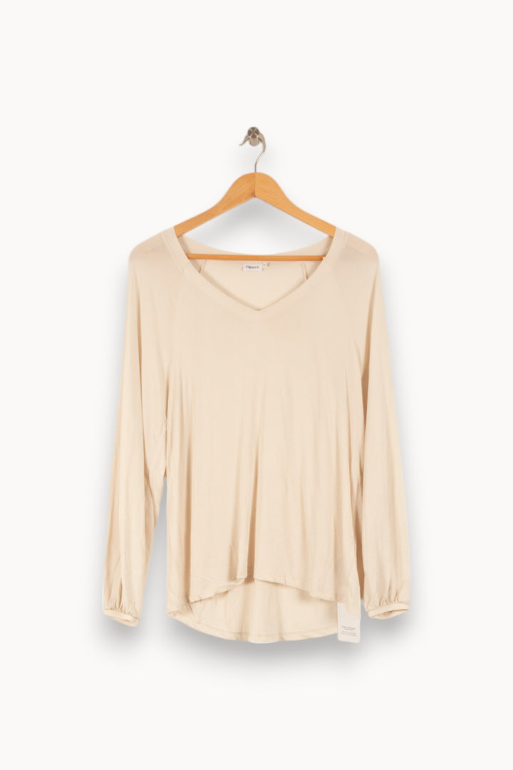 Blouse Beige - Taille XS/34 de la marque Filippa K | PARAD48516 - Vendu par Paradigme - Image 2