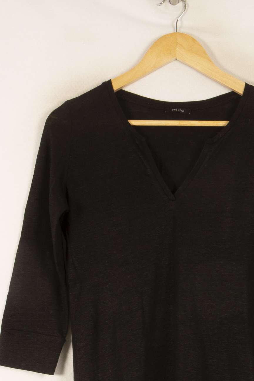 T-shirt Noir - Taille S/36 de la marque One Step | PARAD48523 - Vendu par Paradigme - Image 3