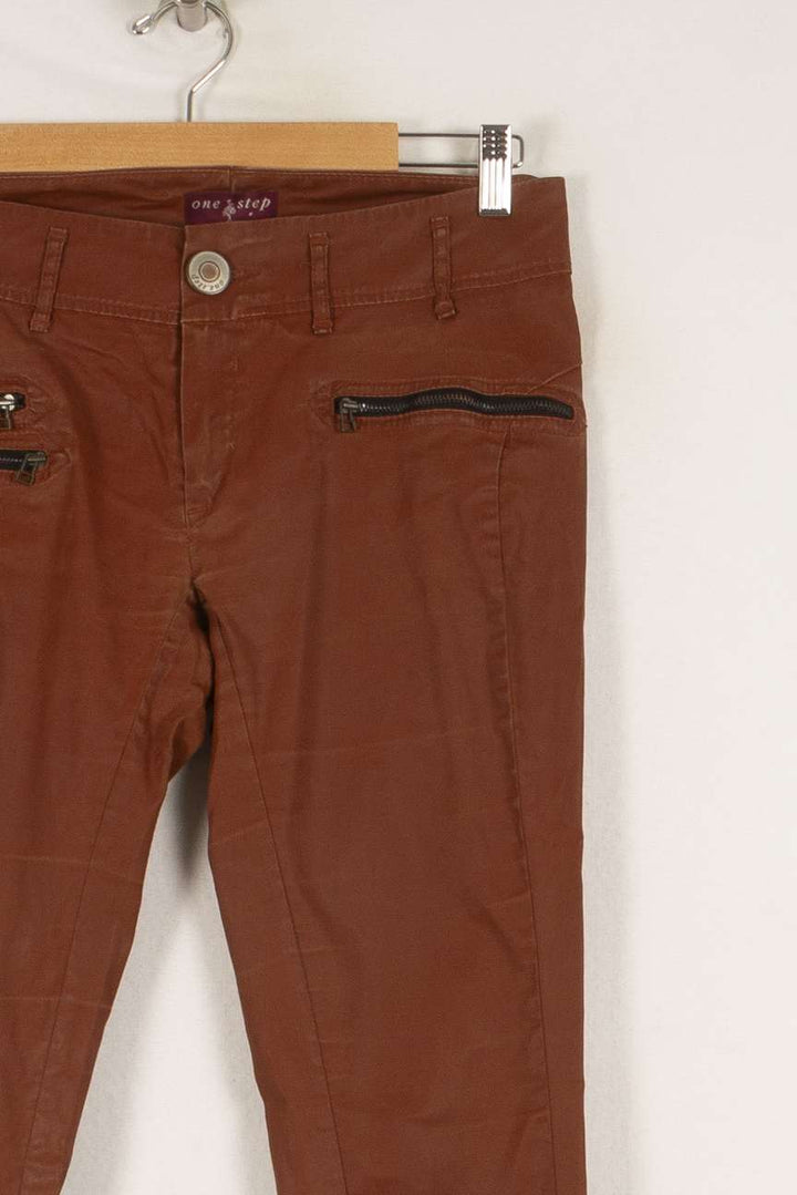 Pantalon Marron - Taille M/38 de la marque One Step | PARAD48529 - Vendu par Paradigme - Image 3