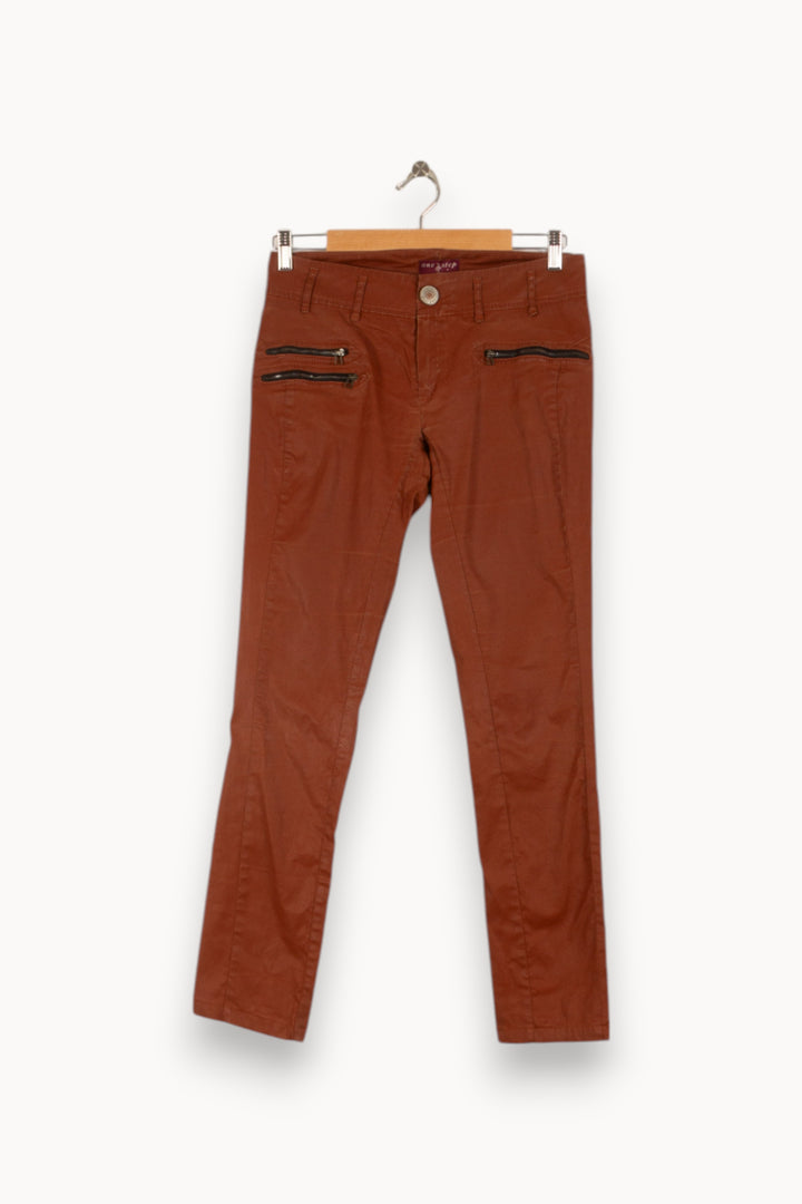 Pantalon Marron - Taille M/38 de la marque One Step | PARAD48529 - Vendu par Paradigme - Image 2